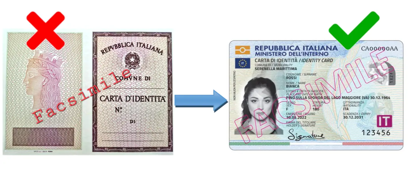 Cessazione della validità delle carte d'identità in formato cartaceo.